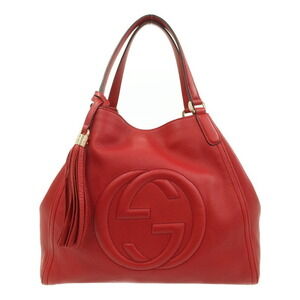 Gucci Soho Interlocking GG Pebbled Leather Tote